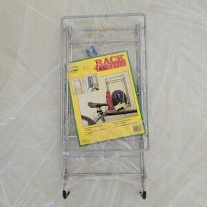 Collapsible Silver Wall Bike Storage Rack